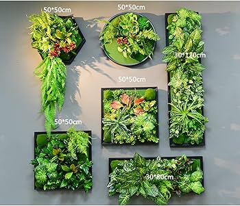 Amazon|HGJH ウォールグリーン 壁掛け F リアル 人工観葉植物 Amazon|HGJH ウォールグリーン 壁掛け F リアル 人工観葉植物